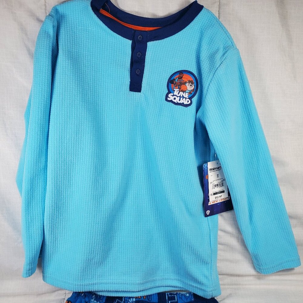 NWT Space Jam Pajamas Set T Shirt Pants Tune Squad Bugs Bunny Boys Size 8